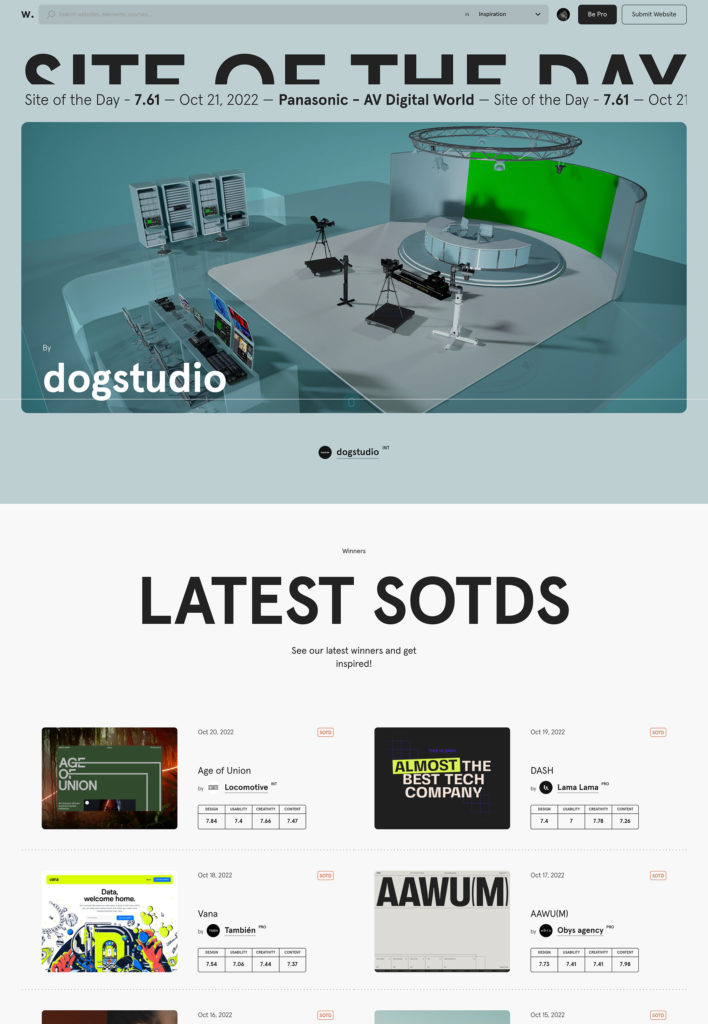 awwwards - Showit
