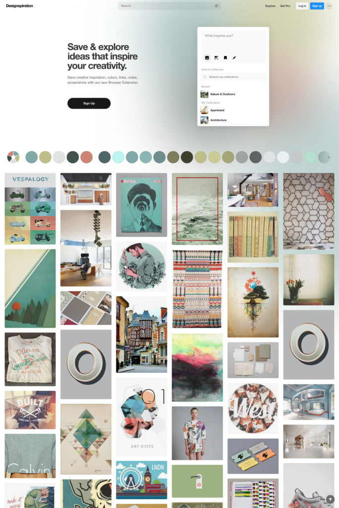 designspiration - Showit Designspiration website