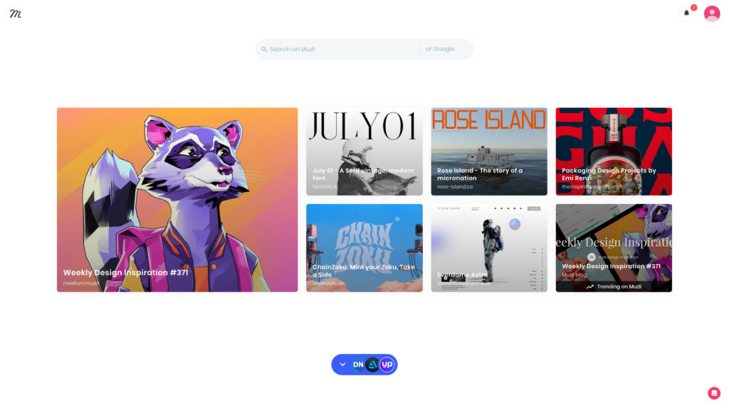 muzli - Showit Muzli browser extension to find website inspiration
