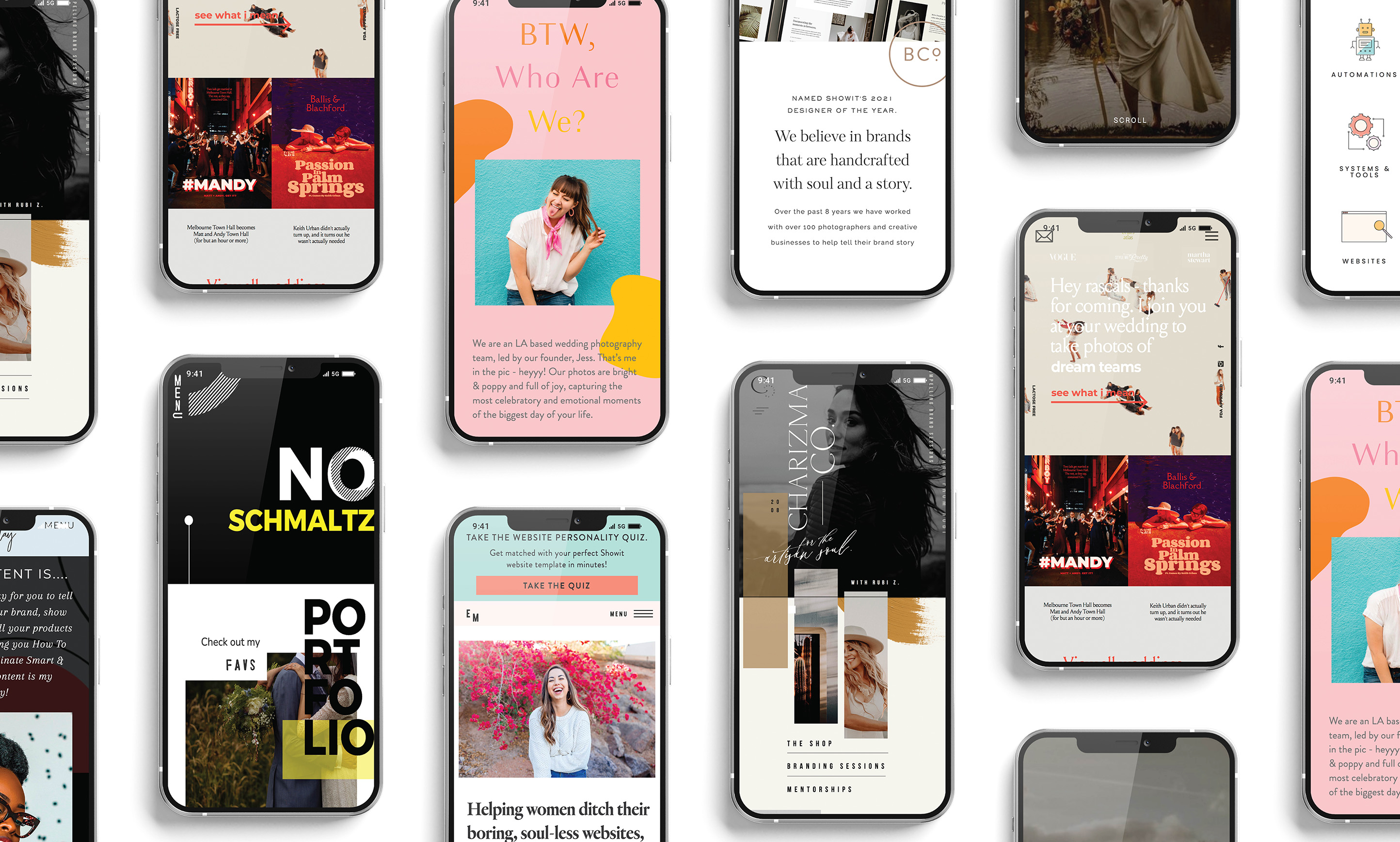 website-inspiration - Showit Mobile Websites to give Website inspiration